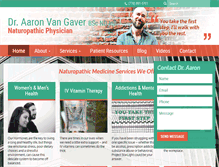 Tablet Screenshot of draaronvangaver.com